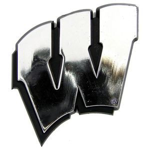 Wisconsin Badgers NCAA Chrome Automobile Emblem